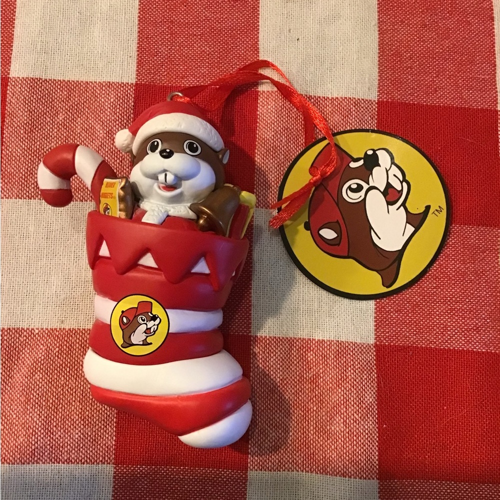 Buc-ee’s beaver christmas 2025 stocking ornament -NEW